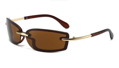 Nove modne punk sunčane naočale četvrtaste Y2K buduće sunčane naočale za žene polumetalne UV400 ulične retro sunčane naočale