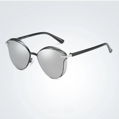 Stila polarizētās saulesbrilles sievietēm Apaļš saules stikls Sieviešu briļļu aksesuārs UVAB aizsardzība Gafas de sol mujer Luxury