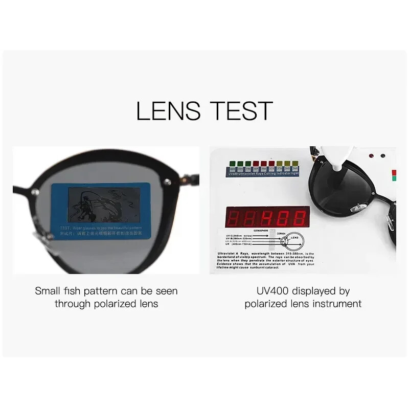 Stila polarizētās saulesbrilles sievietēm Apaļš saules stikls Sieviešu briļļu aksesuārs UVAB aizsardzība Gafas de sol mujer Luxury