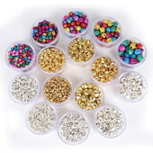 20-300 vnt (6 mm 8 mm 10 mm 12 mm 14 mm) maži varpeliai, palaidi karoliukai, skirti festivalio vakarėliui / Kalėdų eglutei papuošti