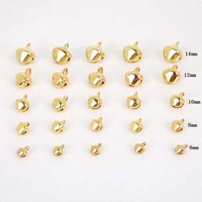 20-300 vnt (6 mm 8 mm 10 mm 12 mm 14 mm) maži varpeliai, palaidi karoliukai, skirti festivalio vakarėliui / Kalėdų eglutei papuošti