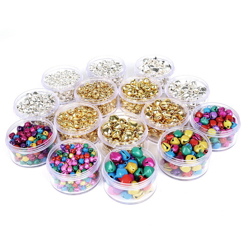 20-300 vnt (6 mm 8 mm 10 mm 12 mm 14 mm) maži varpeliai, palaidi karoliukai, skirti festivalio vakarėliui / Kalėdų eglutei papuošti