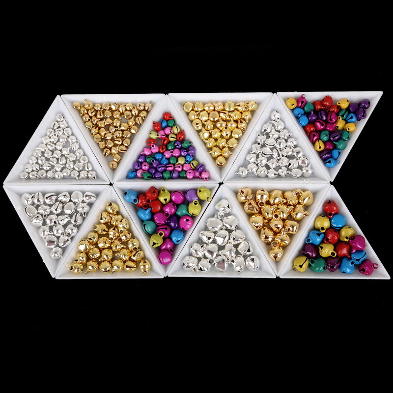 20-300 vnt (6 mm 8 mm 10 mm 12 mm 14 mm) maži varpeliai, palaidi karoliukai, skirti festivalio vakarėliui / Kalėdų eglutei papuošti