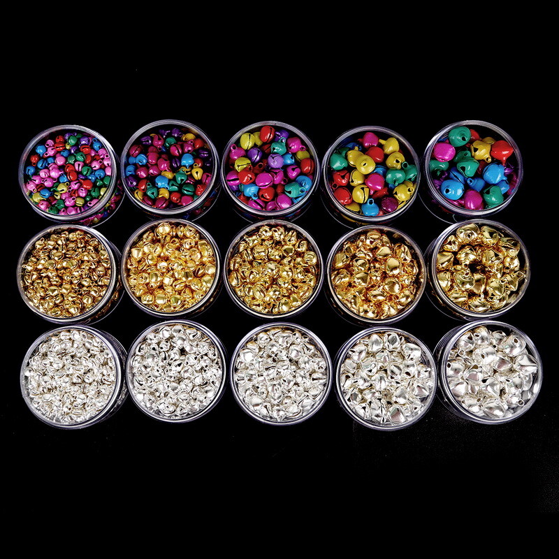 20-300 vnt (6 mm 8 mm 10 mm 12 mm 14 mm) maži varpeliai, palaidi karoliukai, skirti festivalio vakarėliui / Kalėdų eglutei papuošti