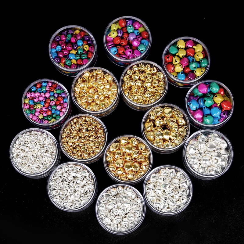 20-300 vnt (6 mm 8 mm 10 mm 12 mm 14 mm) maži varpeliai, palaidi karoliukai, skirti festivalio vakarėliui / Kalėdų eglutei papuošti