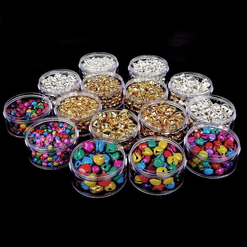 20-300 vnt (6 mm 8 mm 10 mm 12 mm 14 mm) maži varpeliai, palaidi karoliukai, skirti festivalio vakarėliui / Kalėdų eglutei papuošti