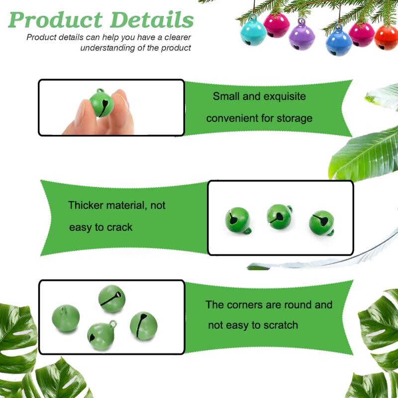 100 vnt. ~ 10 vnt. „Pasidaryk pats“ rankų darbo amatai Kalėdų Naujųjų Metų papuošalų dovanų derinys, palaidi karoliukai, maži varpeliai, Kalėdų dekoravimo dovana