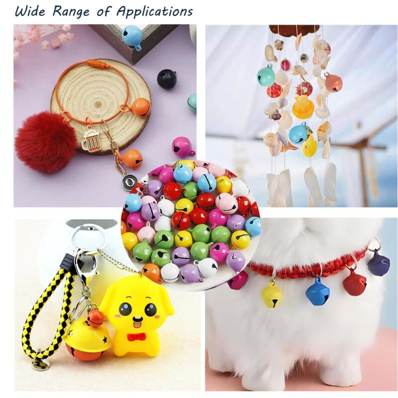 100 vnt. ~ 10 vnt. „Pasidaryk pats“ rankų darbo amatai Kalėdų Naujųjų Metų papuošalų dovanų derinys, palaidi karoliukai, maži varpeliai, Kalėdų dekoravimo dovana