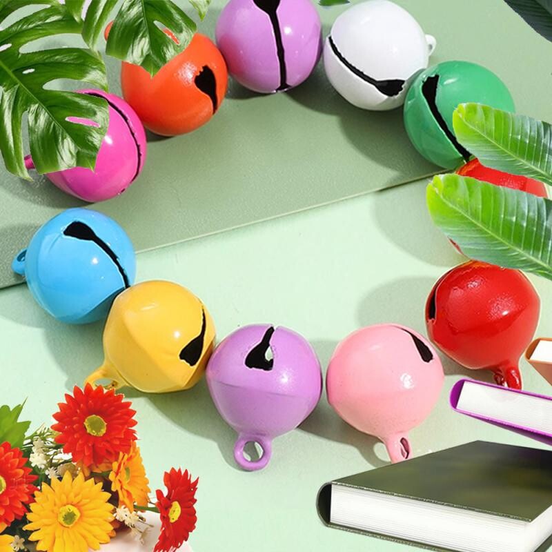 100 vnt. ~ 10 vnt. „Pasidaryk pats“ rankų darbo amatai Kalėdų Naujųjų Metų papuošalų dovanų derinys, palaidi karoliukai, maži varpeliai, Kalėdų dekoravimo dovana