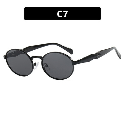 Nauji akiniai nuo saulės Moteriški Metaliniai akiniai nuo saulės Madingi Retro Vyrai Gamintojas Dizaineriai Aukštos klasės Sensation Akiniai Uv400