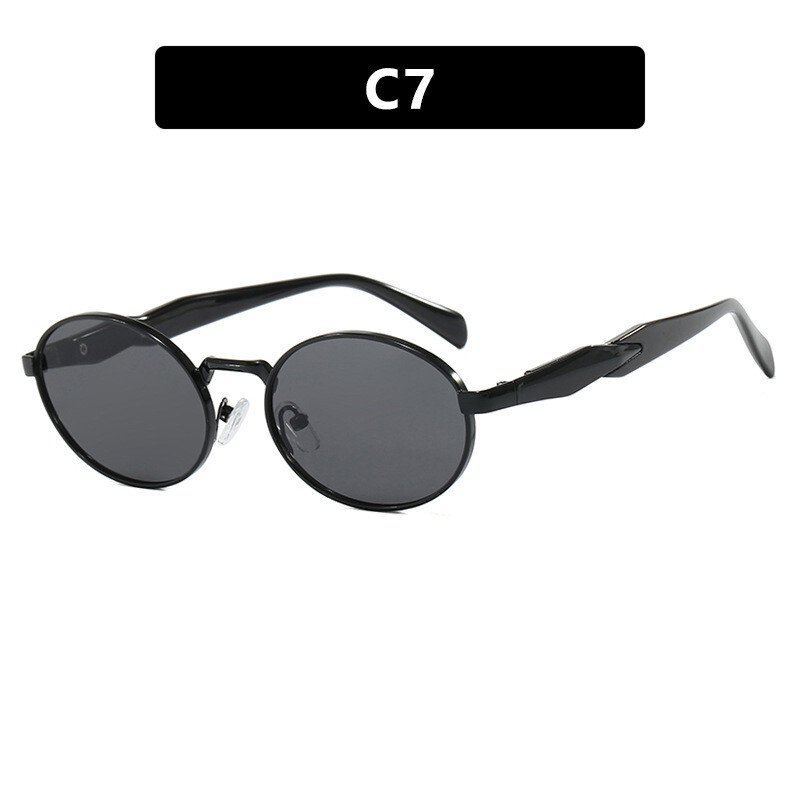 Nauji akiniai nuo saulės Moteriški Metaliniai akiniai nuo saulės Madingi Retro Vyrai Gamintojas Dizaineriai Aukštos klasės Sensation Akiniai Uv400