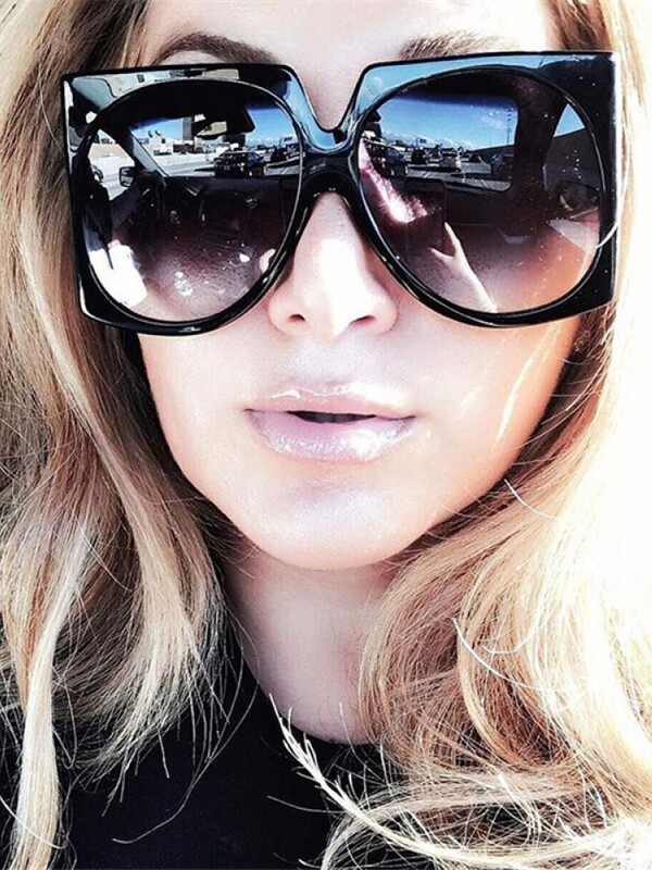 Trend Klasikiniai Retro kvadratiniai akiniai nuo saulės Moteriški Dideli akiniai nuo saulės Moteriški/Vyriški Retro akiniai nuo saulės Lentes De Sol Mujer