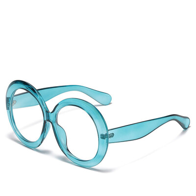 Saulesbrilles apaļš ietvars Saules aizsardzība brūns gradients Modes, grezns, apaļš, liela ietvara saulesbrilles vintage liela izmēra sievietēm