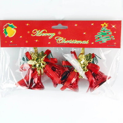 Χριστουγεννιάτικο Κρεμαστό Κουδούνι στολίδι με λινό σχοινί Red Berry DIY Χριστουγεννιάτικο Διακόσμηση Κρεμαστό Δέντρο για το Πρωτοχρονιάτικο πάρτι 2025 Διακόσμηση σπιτιού