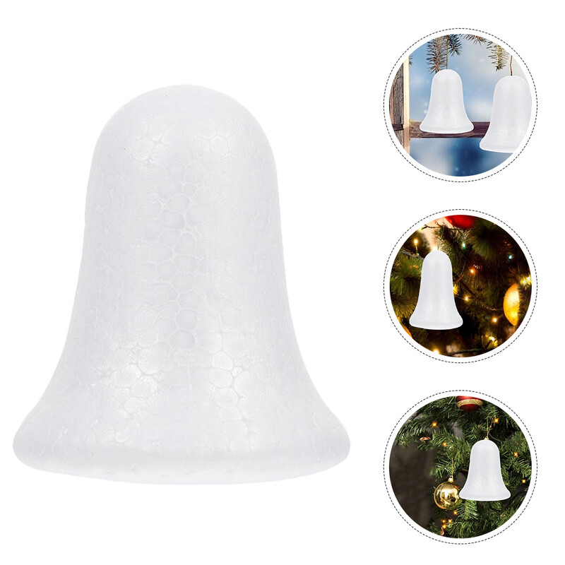 6 db Bubble Bell polisztirol golyó karácsonyi csilingelő csengő kézműves díszekhez tömeges kézikönyv