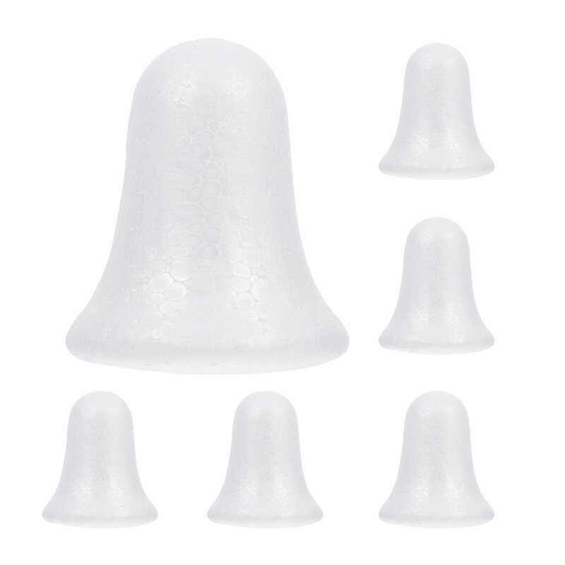 6 db Bubble Bell polisztirol golyó karácsonyi csilingelő csengő kézműves díszekhez tömeges kézikönyv