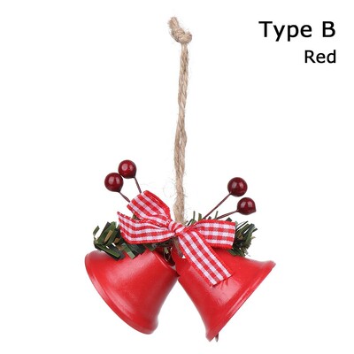 Χριστουγεννιάτικα Jingle Bells Μεταλλικά Χριστουγεννιάτικα Όμορφα Διακοσμητικά Δέντρου DIY Χειροτεχνίες Κρεμαστά ντεκόρ για πάρτι