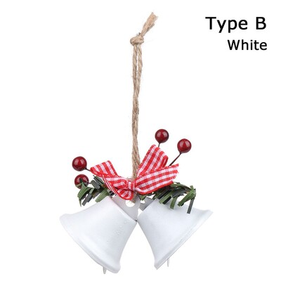 Χριστουγεννιάτικα Jingle Bells Μεταλλικά Χριστουγεννιάτικα Όμορφα Διακοσμητικά Δέντρου DIY Χειροτεχνίες Κρεμαστά ντεκόρ για πάρτι