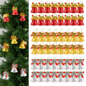 4 db Mini arany karácsonyi csengő díszek karácsonyfa medálok függő dekoráció karácsonyi dekoráció otthonra Navidad újév 2025