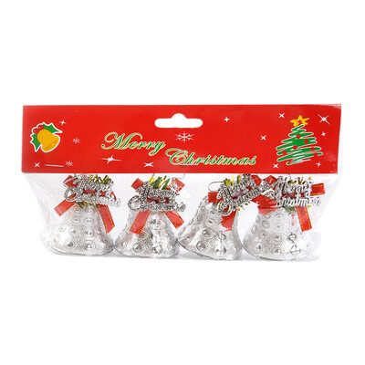 4 db Mini arany karácsonyi csengő díszek karácsonyfa medálok függő dekoráció karácsonyi dekoráció otthonra Navidad újév 2025