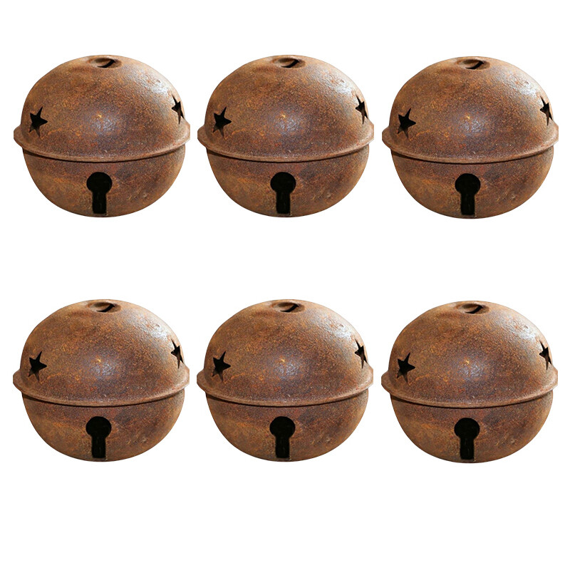 12 vnt. Kalėdiniai varpeliai, metaliniai varpai, amatų dekoracijos, skirtos Kalėdų eglutės papuošimui, šventei, kasdien kabantis „pasidaryk pats“ varpelis (rūdijantis)