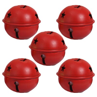 2024 karácsonyfa csilingelő harangok fémes otthoni harangdísz csillagkivágásokkal Vintage kézműves fali koszorúfüzérekhez, ablakokhoz