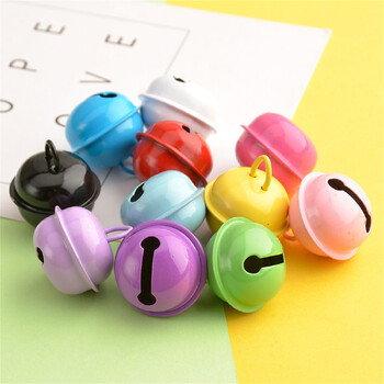 Miwayer 25Pcs Metal Jingle Bells Macaron Color 22mm For Christmas Party Crafts Decoration DIY Make Handmade Material