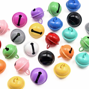 Miwayer 25Pcs Metal Jingle Bells Macaron Color 22mm For Christmas Party Crafts Decoration DIY Make Handmade Material