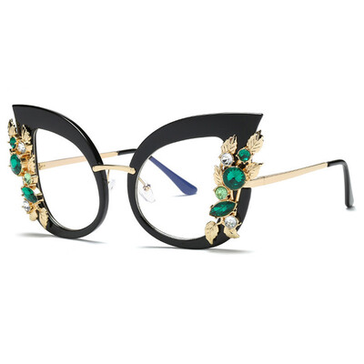 Új Steampunk Gyémánt Napszemüveg Női Férfi Luxus strasszos pillangós napszemüvegek Női Shades Szemüvegek Soleil Femme