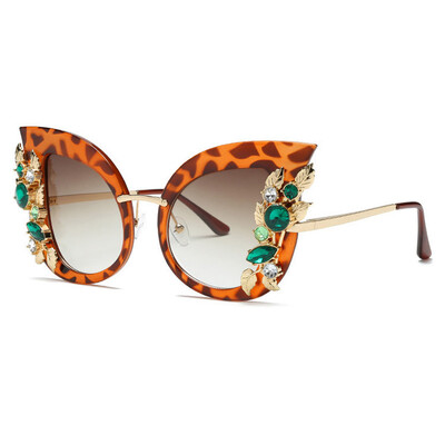 Új Steampunk Gyémánt Napszemüveg Női Férfi Luxus strasszos pillangós napszemüvegek Női Shades Szemüvegek Soleil Femme