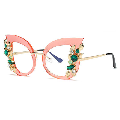 Új Steampunk Gyémánt Napszemüveg Női Férfi Luxus strasszos pillangós napszemüvegek Női Shades Szemüvegek Soleil Femme