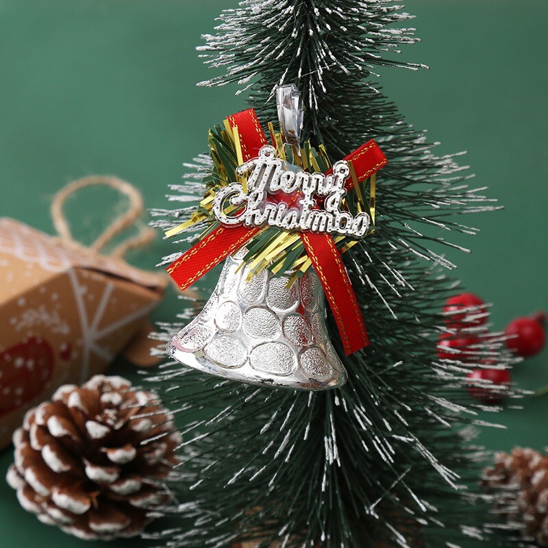 Ziemassvētku rotājumi Piekarināmi piekaramie piekariņi ar zvaniņu bantīti Ziemassvētku eglīšu bumbu rotājumi Noel Natal Priecīgus Ziemassvētku dekori mājām 2024