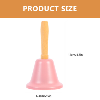 Kalėdinis garsus varpas medinė rankena metalinė skambutis varpelis Kalėdų ornamentas daugiafunkcis Kalėdų Senelio varpas Kalėdų renginių vakarėlis Papuošti