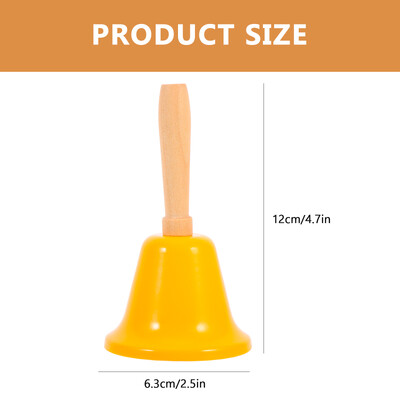 Kalėdinis garsus varpas medinė rankena metalinė skambutis varpelis Kalėdų ornamentas daugiafunkcis Kalėdų Senelio varpas Kalėdų renginių vakarėlis Papuošti