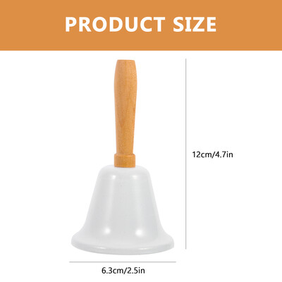 Kalėdinis garsus varpas medinė rankena metalinė skambutis varpelis Kalėdų ornamentas daugiafunkcis Kalėdų Senelio varpas Kalėdų renginių vakarėlis Papuošti