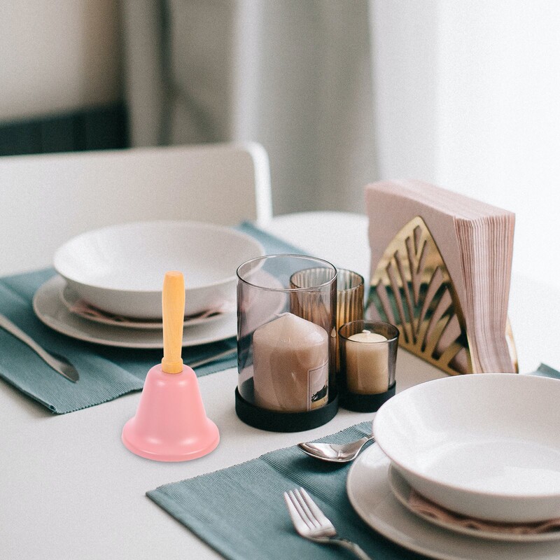 Kalėdinis garsus varpas medinė rankena metalinė skambutis varpelis Kalėdų ornamentas daugiafunkcis Kalėdų Senelio varpas Kalėdų renginių vakarėlis Papuošti