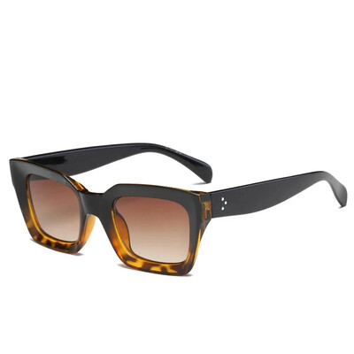 Jaunas vintage dizaina saulesbrilles vīriešiem, kvadrātveida kaķu acu brilles ar UV400 aizsardzību