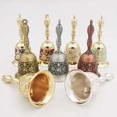 Retro rankinis skambutis Daugiafunkcis varpas, skirtas amatams vestuvių dekoravimui Signalizacija Mokykla Bažnyčia Klasė Baras Viešbutis Vintage Bell 2023