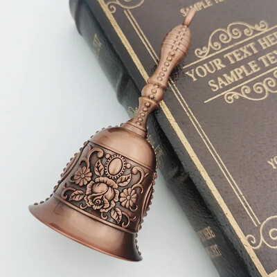 Retro rankinis skambutis Daugiafunkcis varpas, skirtas amatams vestuvių dekoravimui Signalizacija Mokykla Bažnyčia Klasė Baras Viešbutis Vintage Bell 2023