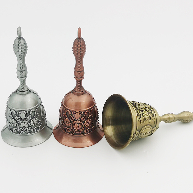 Retro rankinis skambutis Daugiafunkcis varpas, skirtas amatams vestuvių dekoravimui Signalizacija Mokykla Bažnyčia Klasė Baras Viešbutis Vintage Bell 2023