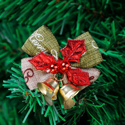 10vnt kalėdiniai maži lankeliai su varpeliais Miniatiūriniai papuošalai Dovanų papuošimai Amatai Girliandos Kabantys Dekoras skanėstų maišeliai Dovanų pakavimas