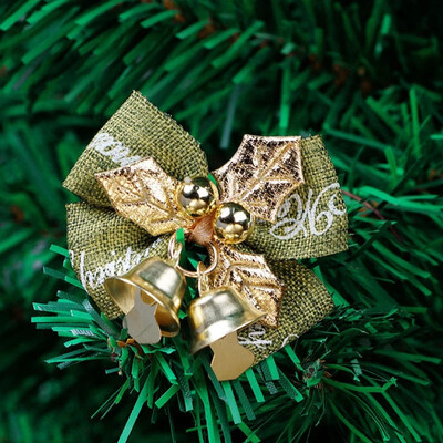 10vnt kalėdiniai maži lankeliai su varpeliais Miniatiūriniai papuošalai Dovanų papuošimai Amatai Girliandos Kabantys Dekoras skanėstų maišeliai Dovanų pakavimas