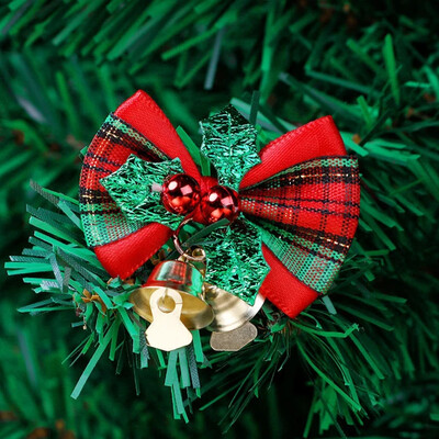 10vnt kalėdiniai maži lankeliai su varpeliais Miniatiūriniai papuošalai Dovanų papuošimai Amatai Girliandos Kabantys Dekoras skanėstų maišeliai Dovanų pakavimas