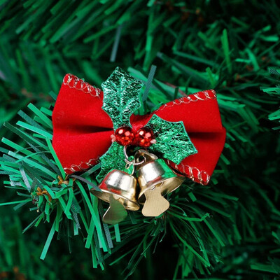 10vnt kalėdiniai maži lankeliai su varpeliais Miniatiūriniai papuošalai Dovanų papuošimai Amatai Girliandos Kabantys Dekoras skanėstų maišeliai Dovanų pakavimas