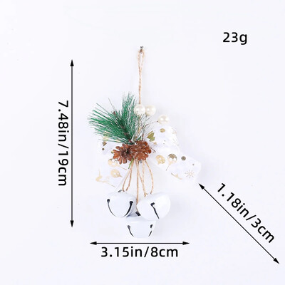 Kalėdų varpelio dekoras Pakabinamas pakabukas „Pasidaryk pats“ Kalėdų medžio vainiko papuošalai Lanko varpelis Natal Navidad Linksmų Kalėdų dekoras Laimingų Naujųjų Metų