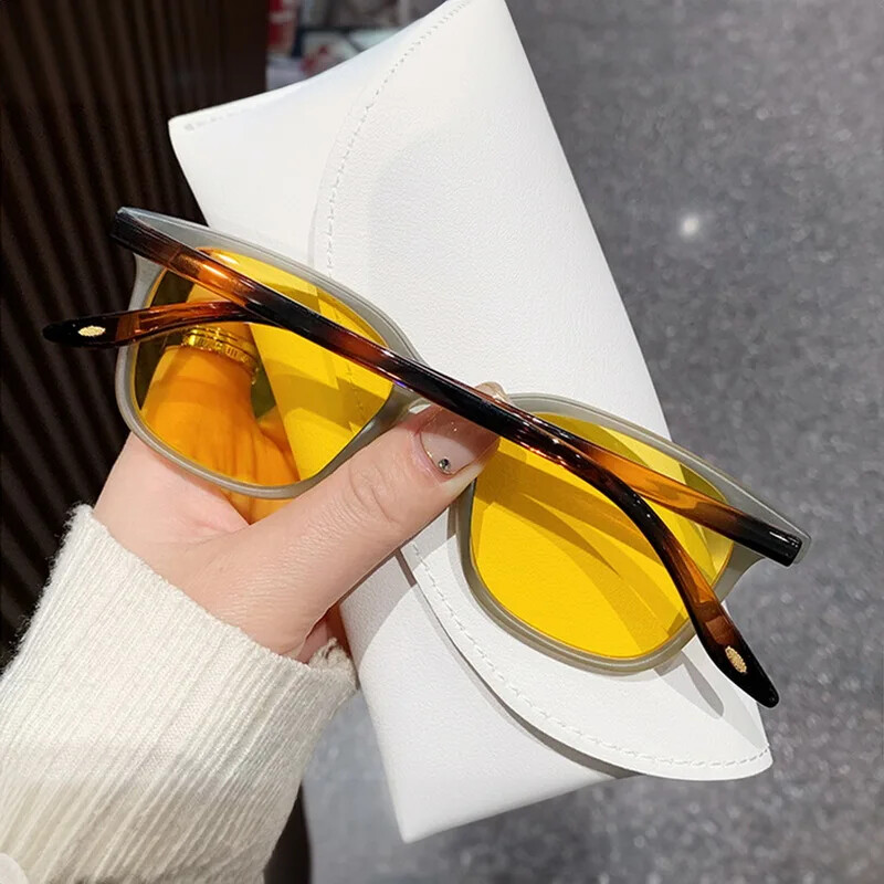 2024 Klasszikus retro divatos négyzet alakú napszemüvegek macskaszem gradiens lencsés napszemüvegek férfi női UV400 árnyalatok vezetőszemüvegek