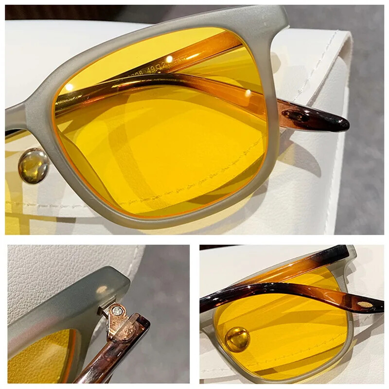 2024 Klasszikus retro divatos négyzet alakú napszemüvegek macskaszem gradiens lencsés napszemüvegek férfi női UV400 árnyalatok vezetőszemüvegek