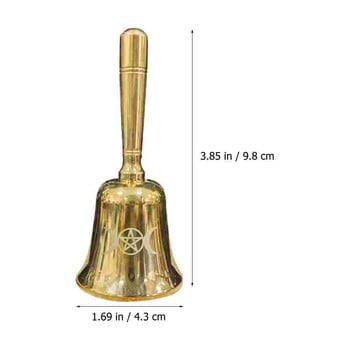 Vintage ντεκόρ Κουδούνι χειρός Mini Altar Kits Witch Bells Decorate 98X43CM Craft Πολυλειτουργικό Χρυσό Διακοσμητικό Χερού