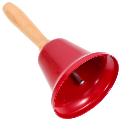 1gab vakariņu galds zvans Western Resturant zvans Ziemassvētku bērnu rotaļlietas rotājums koka rokturis metāla zvans Ziemassvētku dekors