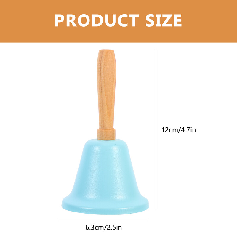 1gab vakariņu galds zvans Western Resturant zvans Ziemassvētku bērnu rotaļlietas rotājums koka rokturis metāla zvans Ziemassvētku dekors